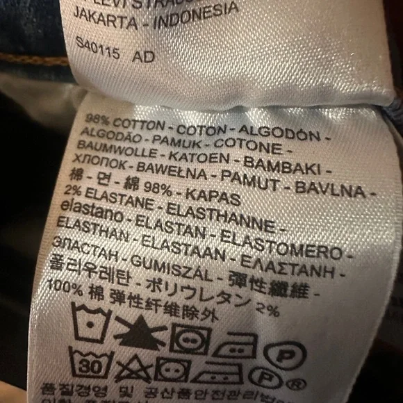 Levi’s the wedgie skinny distressed jeans size 31 - Picture 6 of 6